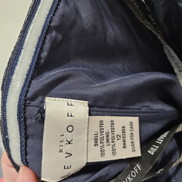 Bill Levkoff Strapless Midnight Blue Dress 12 - Picture 8 of 8